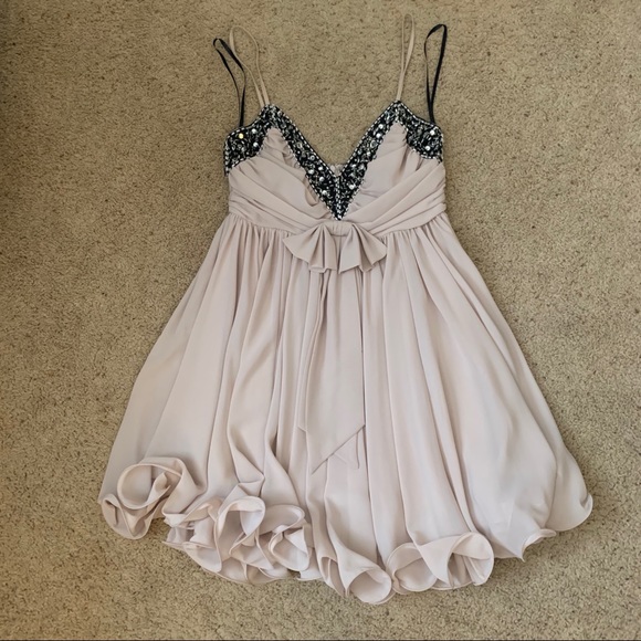 French connection beaded chiffon dress - Picture 5 of 7